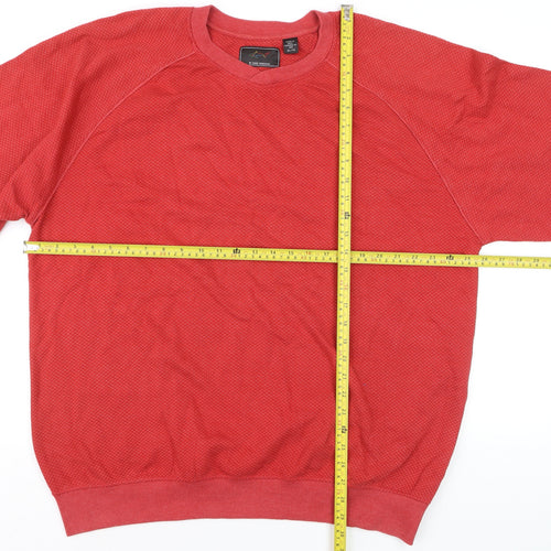 Greg Norman Men's Red XL Pullover Cotton Blend Crew Sweatshirt