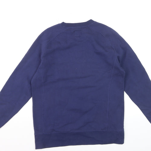 Champion Men's Blue Small Pullover Sweatshirt Crew Neck Logo Sportswear