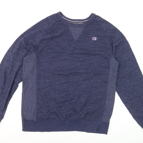 Champion Men's Blue Crew Neck Pullover Sweatshirt Size L