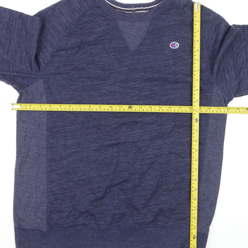 Champion Men's Blue Crew Neck Pullover Sweatshirt Size L