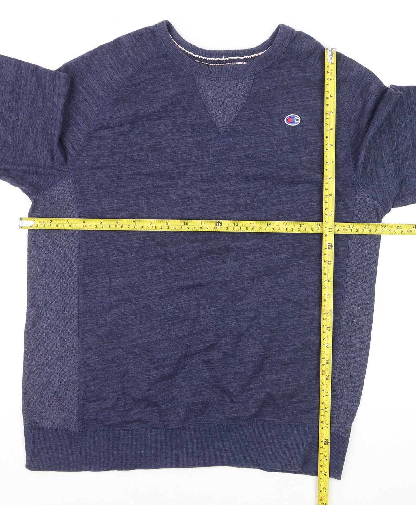 Champion Men's Blue Crew Neck Pullover Sweatshirt Size L