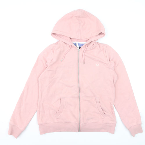 Crew Clothing Company Pink Full Zip Women's Hoodie Size 12
