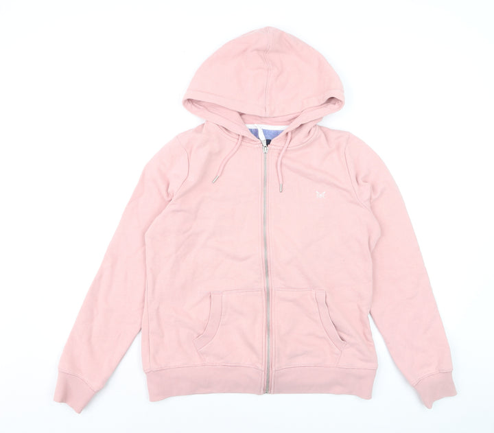 Crew Clothing Company Pink Full Zip Women's Hoodie Size 12