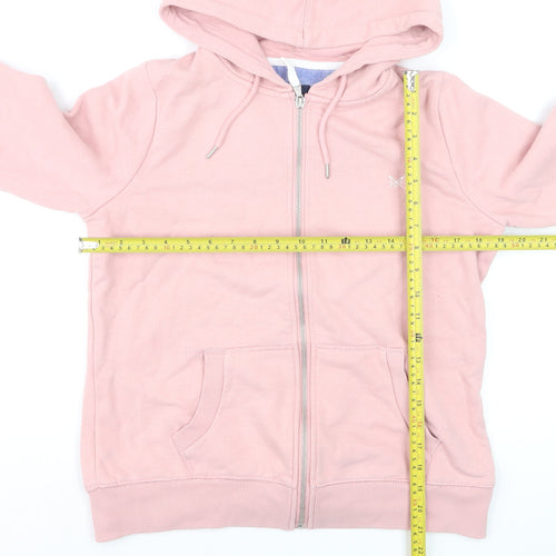 Crew Clothing Company Pink Full Zip Women's Hoodie Size 12
