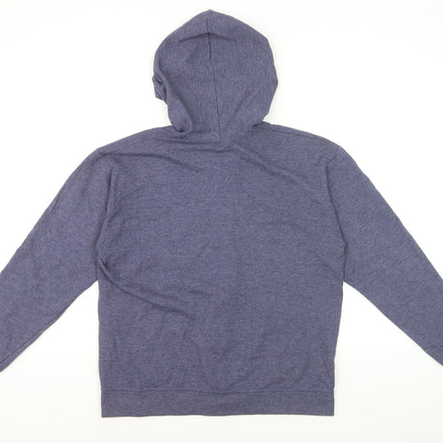 Hanes Men's Blue Full Zip Fleece Hoodie Size M