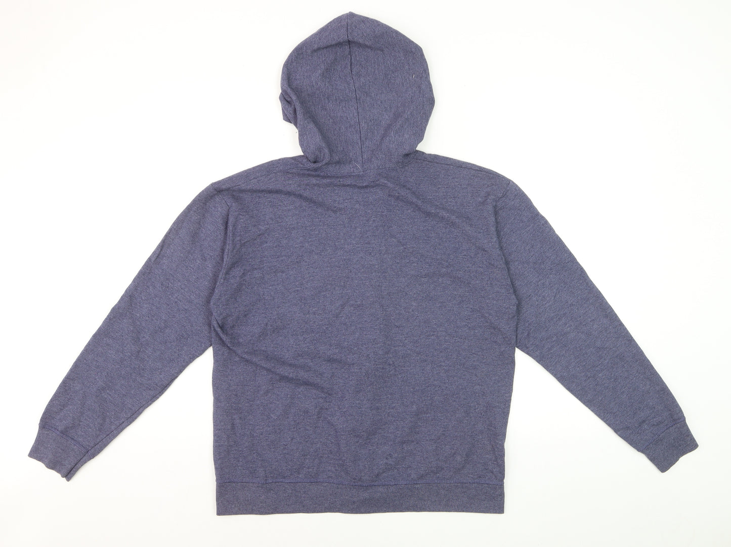 Hanes Men's Blue Full Zip Fleece Hoodie Size M