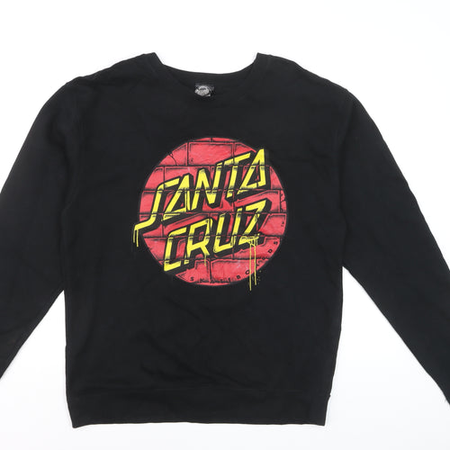 Santa Cruz Men's Black Graphic Print Pullover Sweatshirt Size M