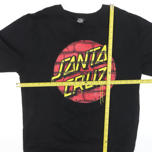 Santa Cruz Men's Black Graphic Print Pullover Sweatshirt Size M