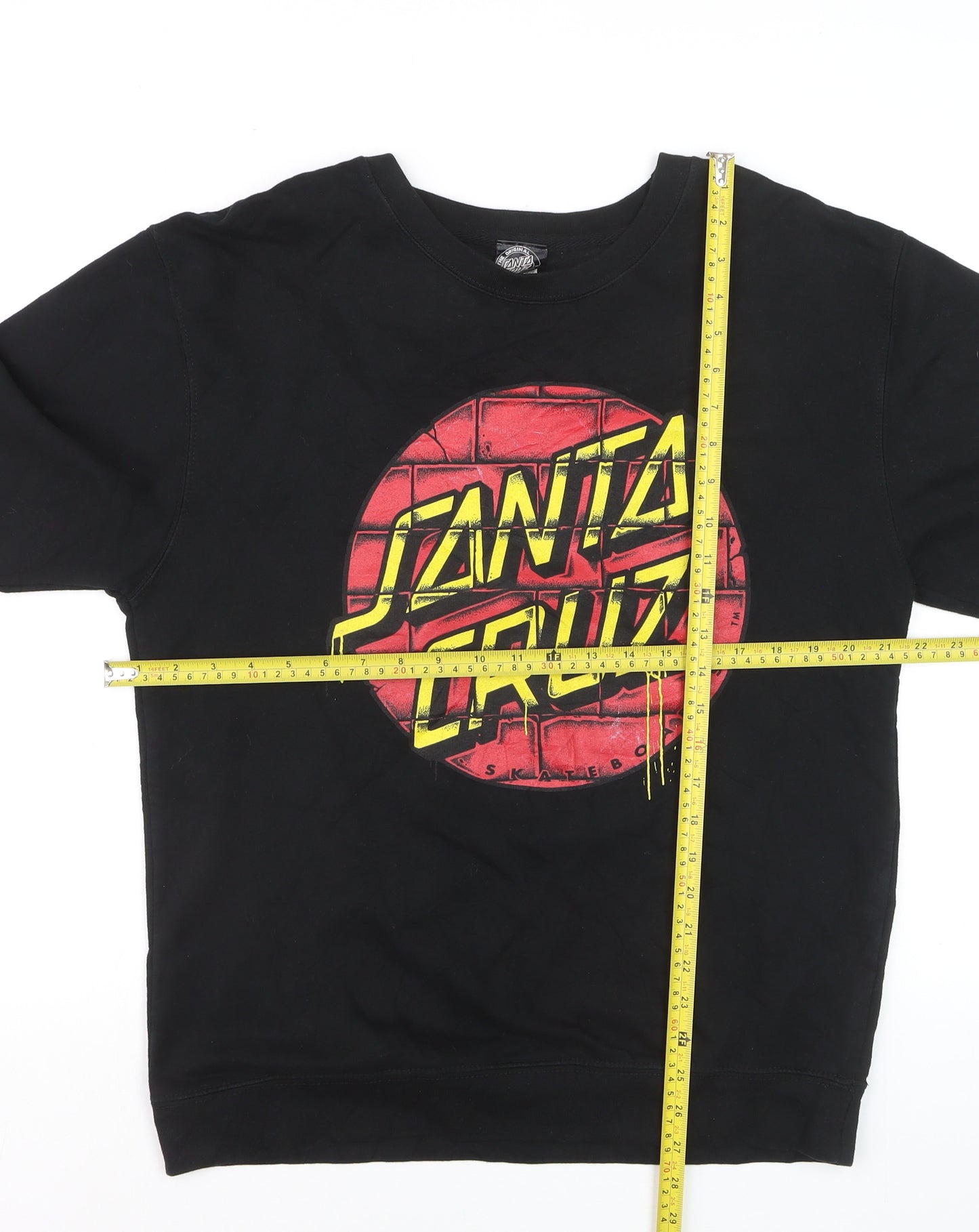 Santa Cruz Men's Black Graphic Print Pullover Sweatshirt Size M
