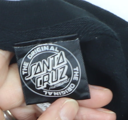 Santa Cruz Men's Black Graphic Print Pullover Sweatshirt Size M
