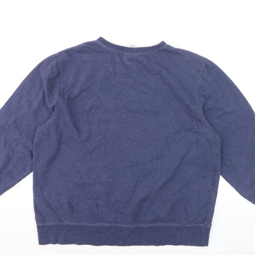 Disney Store Women’s Blue Winnie the Pooh Sweatshirt XL Pullover Cotton Blend