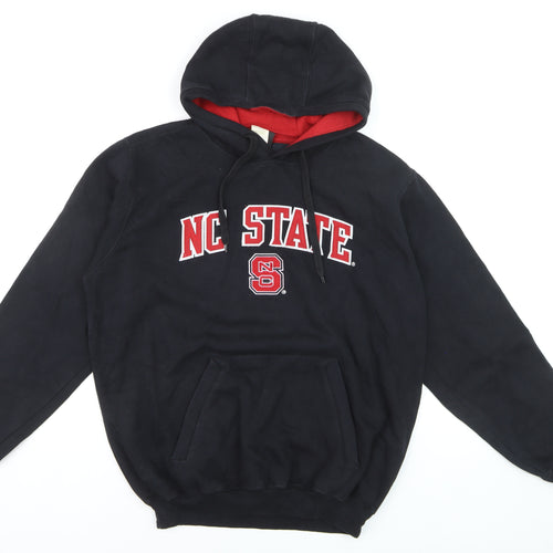 Genuine Stuff Men's Black NC State Pullover Hoodie Size L