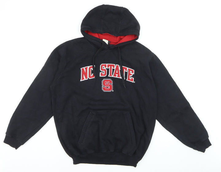 Genuine Stuff Men's Black NC State Pullover Hoodie Size L