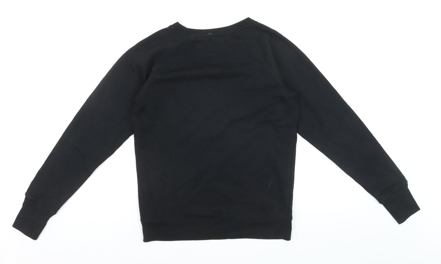 Champion Womens Black Small Pullover Sweatshirt Logo Crew Neck