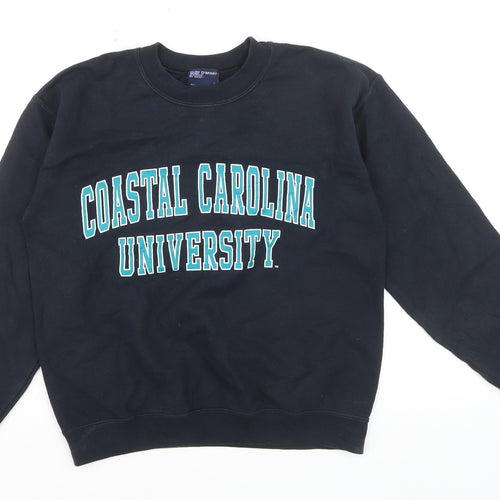 MV Sport Men's Black Coastal Carolina University Pullover Sweatshirt S