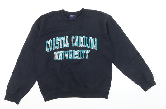 MV Sport Men's Black Coastal Carolina University Pullover Sweatshirt S