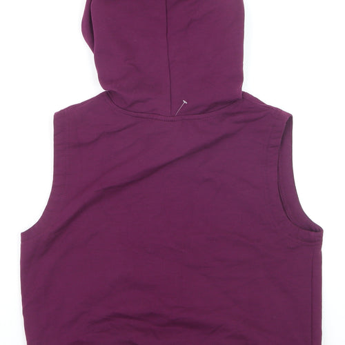 Umbro Mens Purple Sleeveless Hoodie Small Polyester Blend