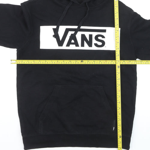 Vans Men's Black Pullover Hoodie Size S Logo Fleece Skate Style