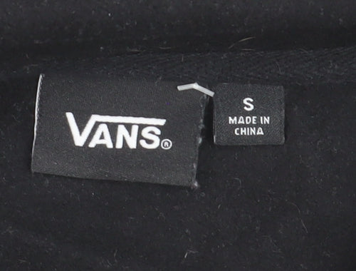 Vans Men's Black Pullover Hoodie Size S Logo Fleece Skate Style