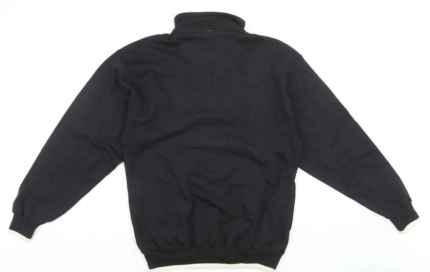 Pro Player Men's Black Spurs 1/4 Zip Sweatshirt M Vintage Sports Style