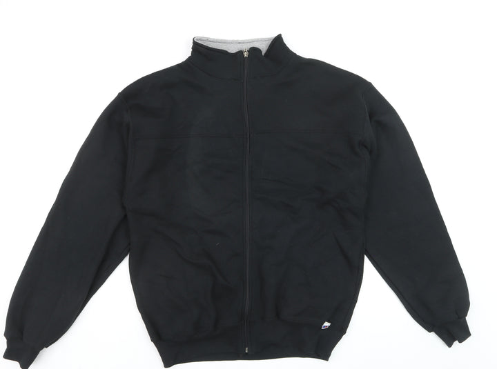 Russell Athletic Men's Black Full Zip Fleece Sweatshirt M