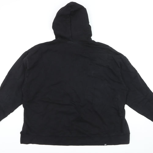 Puma Men's Black Pullover Hoodie XL Fleece Cotton Blend