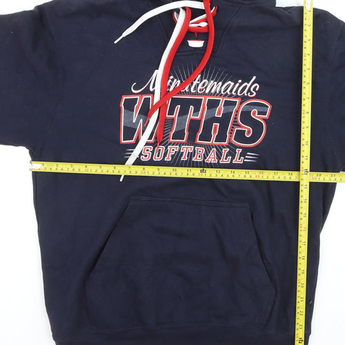 Pennant Men’s Blue Pullover Hoodie M Sports Graphic Fleece
