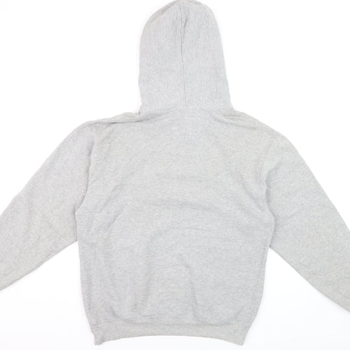 Port & Company Men's Grey Pullover Basketball Hoodie Size M