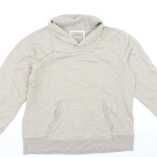 L.L.Bean Men's Beige Pullover Sweatshirt Size L Regular Fit