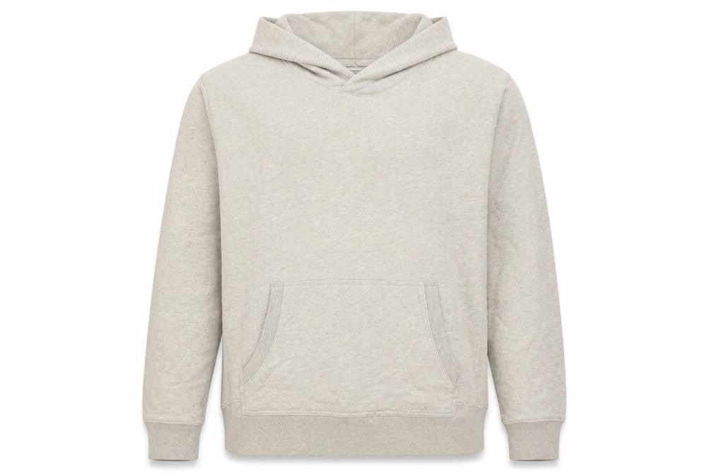 Front view of L.L.Bean Men's Beige Pullover Sweatshirt, size L, Regular Fit