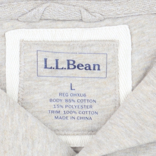 L.L.Bean Men's Beige Pullover Sweatshirt Size L Regular Fit