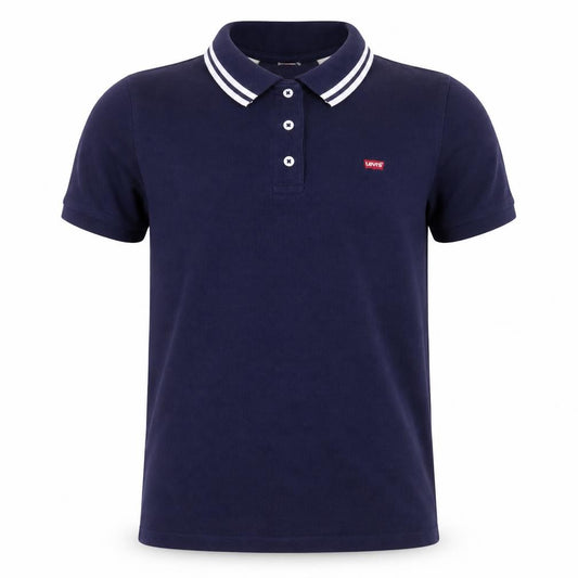 Levi's Boys Navy Blue Polo Shirt XS Short Sleeve Cotton Classic Fit