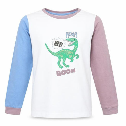 John Lewis Boys Multicoloured Dinosaur Long Sleeve Pyjama Top Age 14 Cotton