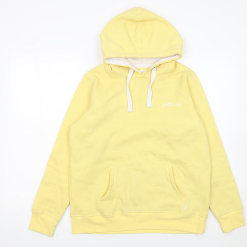 Saltrock Women Yellow Pullover Hoodie Size S Cotton Blend