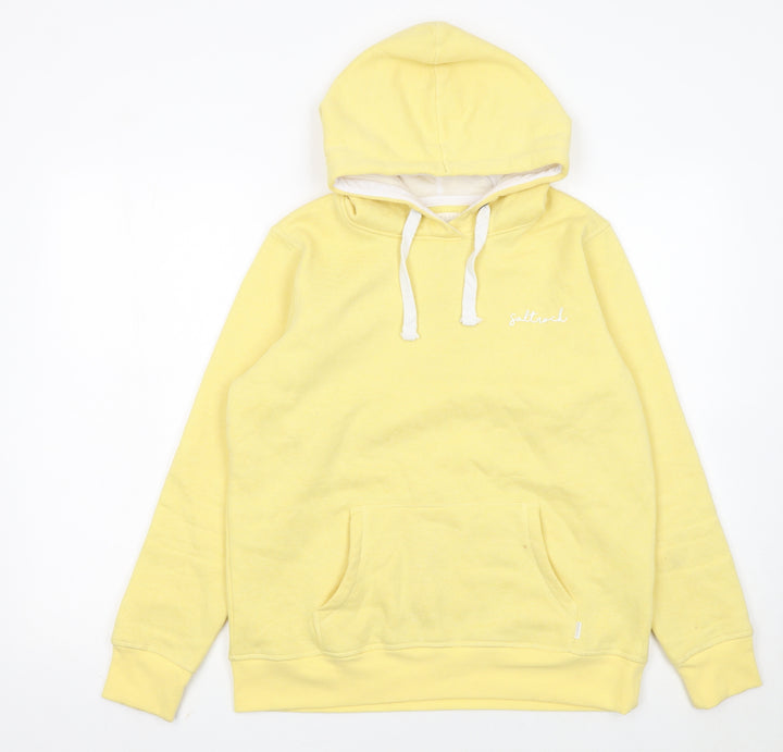 Saltrock Women Yellow Pullover Hoodie Size S Cotton Blend