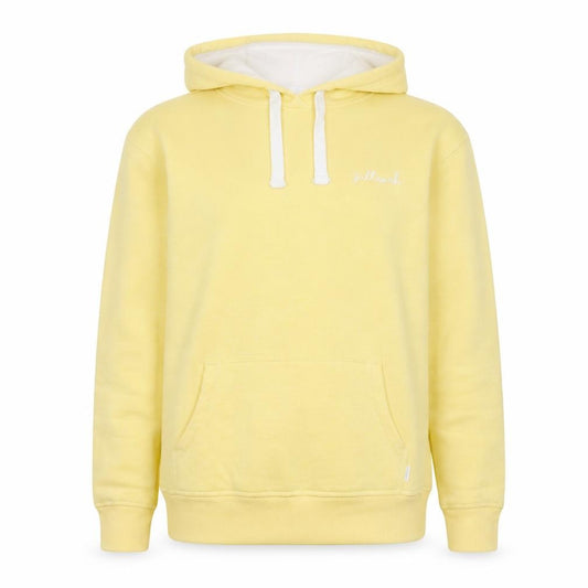 Front view of Saltrock Women Yellow Pullover Hoodie, size S, Cotton Blend