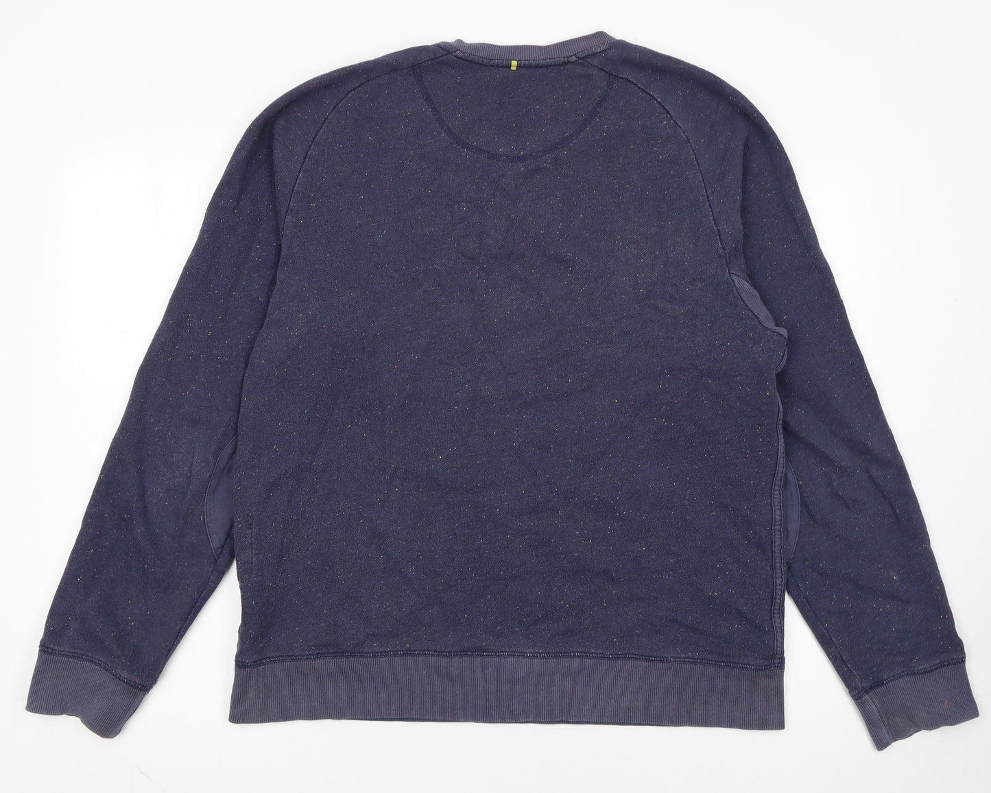 Pretty Green Men's Blue Crew Neck Cotton Sweatshirt Size L
