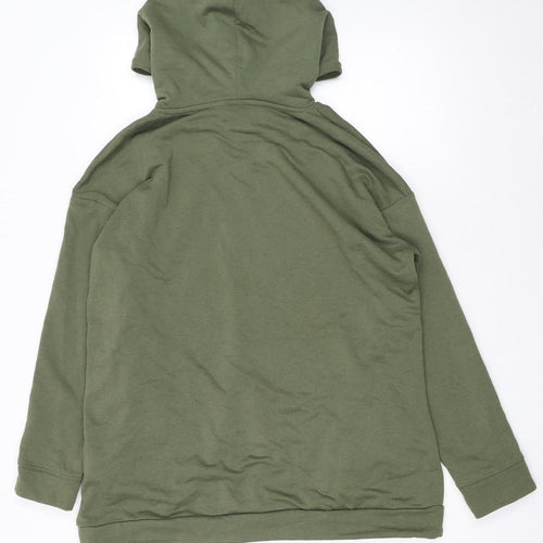 Noisy May Womens Green Pullover Hoodie Size L Drawstring Hem Casual