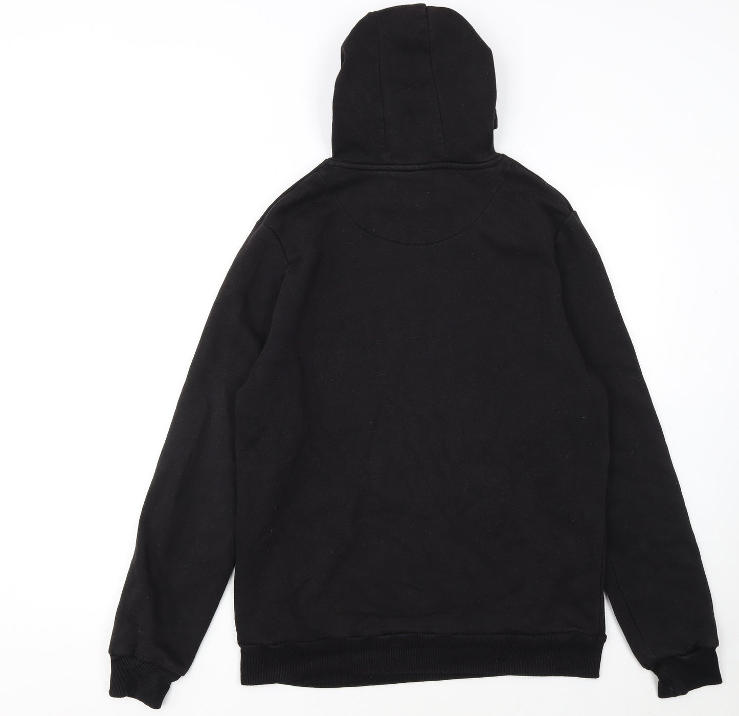 Stranger Things Men Black Pullover Hoodie L Logo Graphic Fleece