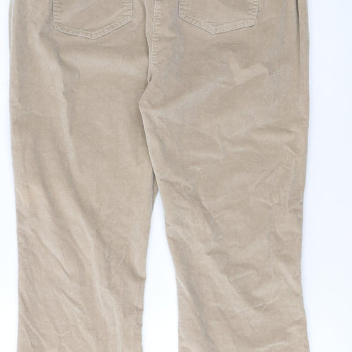 Cotton Traders Women's Beige Corduroy Chino Trousers Size 18