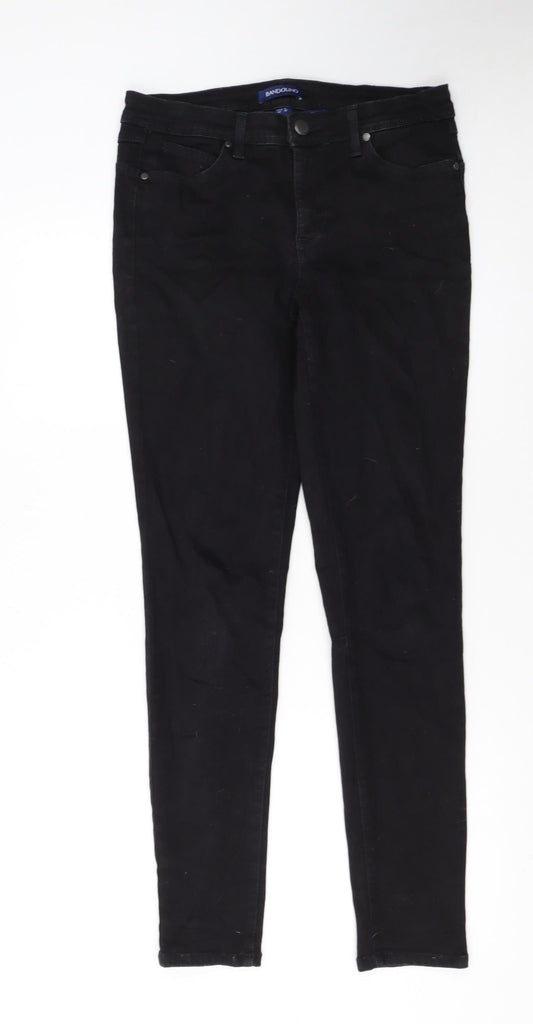 Bandolino Womens Black Skinny Jeans UK 10 Slim Fit Stretch Denim