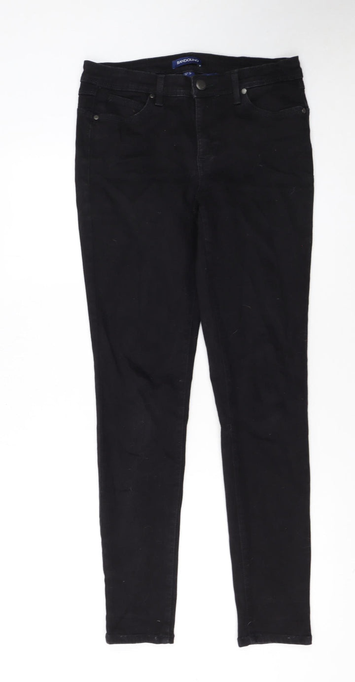 Bandolino Womens Black Skinny Jeans UK 10 Slim Fit Stretch Denim