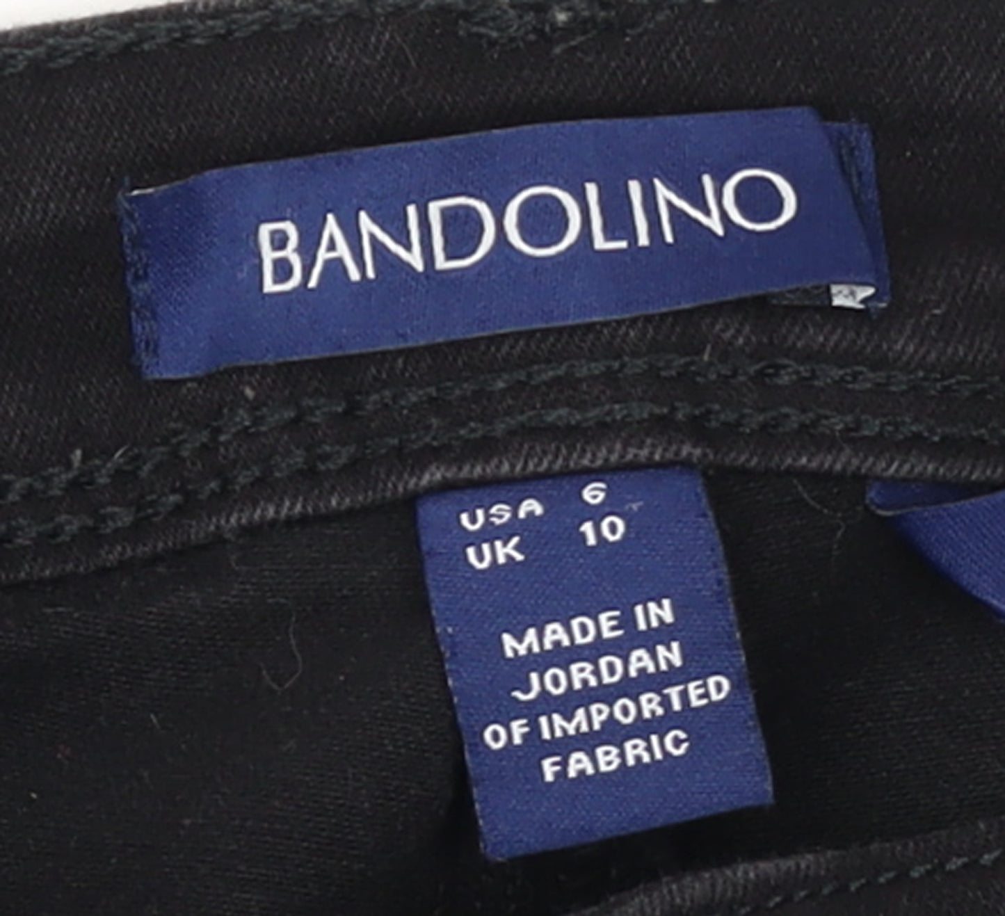 Bandolino Womens Black Skinny Jeans UK 10 Slim Fit Stretch Denim