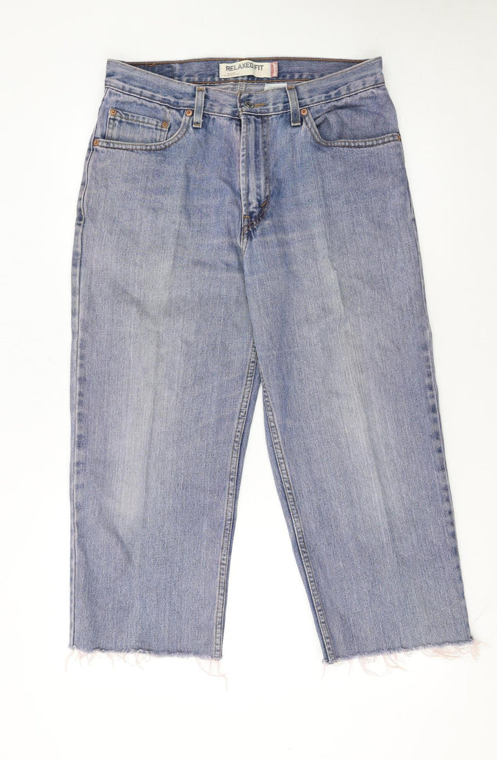 Levi's 550 Women's Blue Relaxed Fit Straight Leg Jeans Size 14