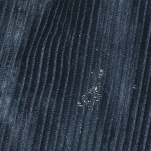 Marks and Spencer Men's Blue Corduroy Regular Fit Trousers 36W 33L
