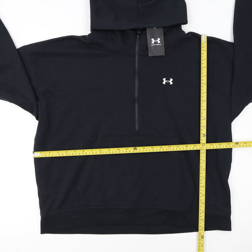 Under Armour Womens Black XL 1/2 Zip Hooded Sweatshirt