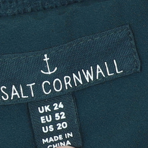 Seasalt Cornwall Women Blue Cotton Corduroy Pinafore Dress UK 24