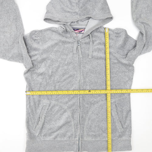 Next Women Grey Size 16 Full Zip Hoodie Cotton Blend