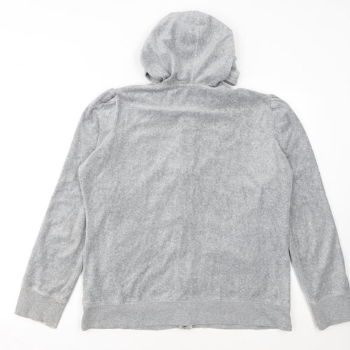 Next Women Grey Size 16 Full Zip Hoodie Cotton Blend