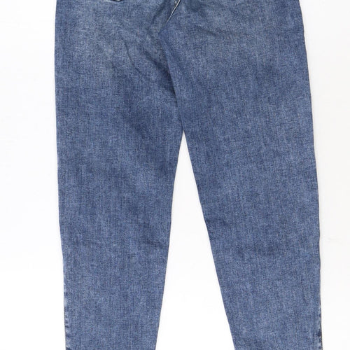 Abercrombie Kids Girls Blue High-Rise Slim Ripped Ankle Jeans 9-10 Years